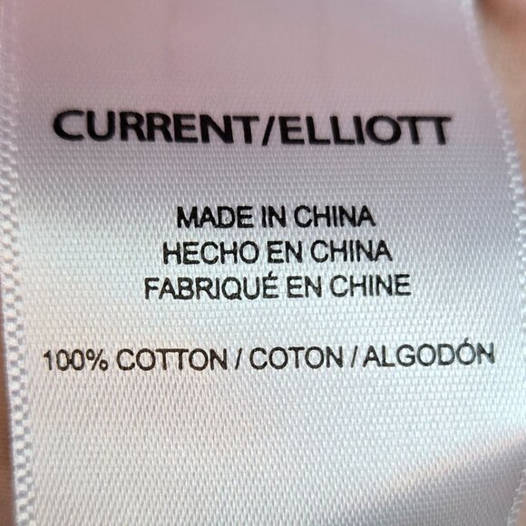 CURRENT/ELLIOTT Women Riviera Mid-Rise Frayed Denim Shorts Sz: 27 Vale - Picture 7 of 11